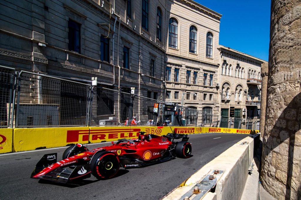 Ferrari de Charles Leclerc GP do Azerbaijão 2022 sexta-feira