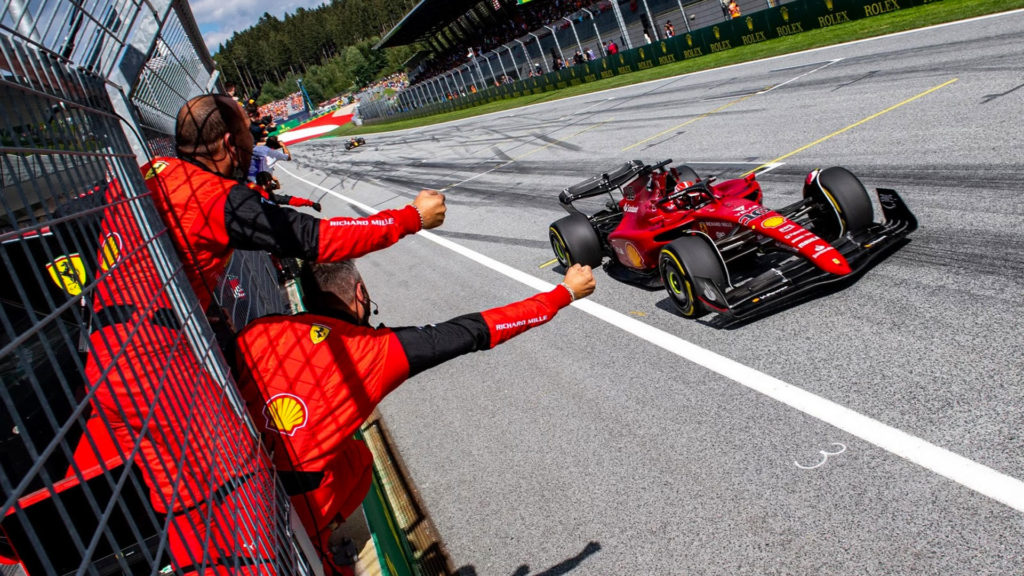 Charles Leclerc termina em primeiro lugar a frente de Max Verstappen no GP da Áustria