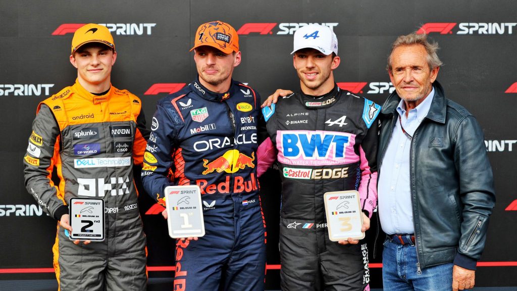 Max Verstappen vence a Sprint Race na Bélgica, OScar Piastri termina em segundo e Pierre Gasly em terceiro